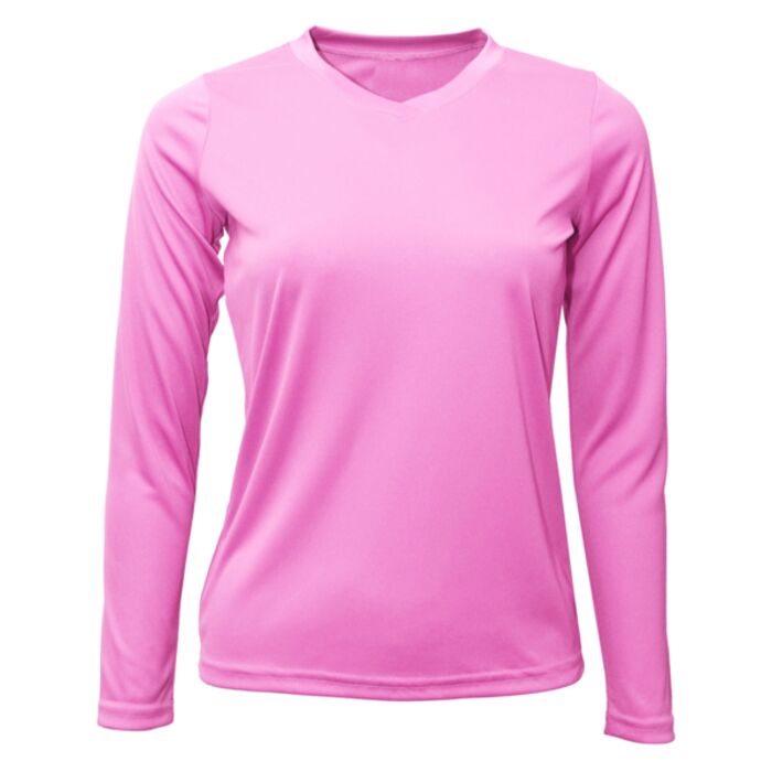 BAW Women Xtreme-Tek Long Sleeve V-Neck Shirt Thumbnail